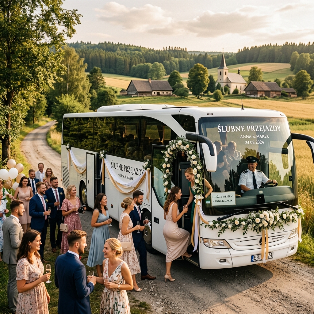Wynajem autokaru na wesele w Poznaniu i okolicach